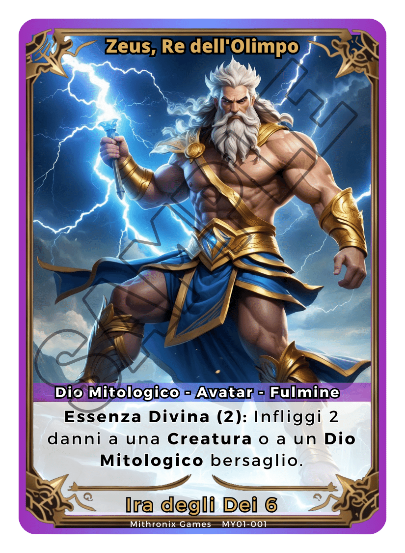 Zeus, Re dell'Olimpo