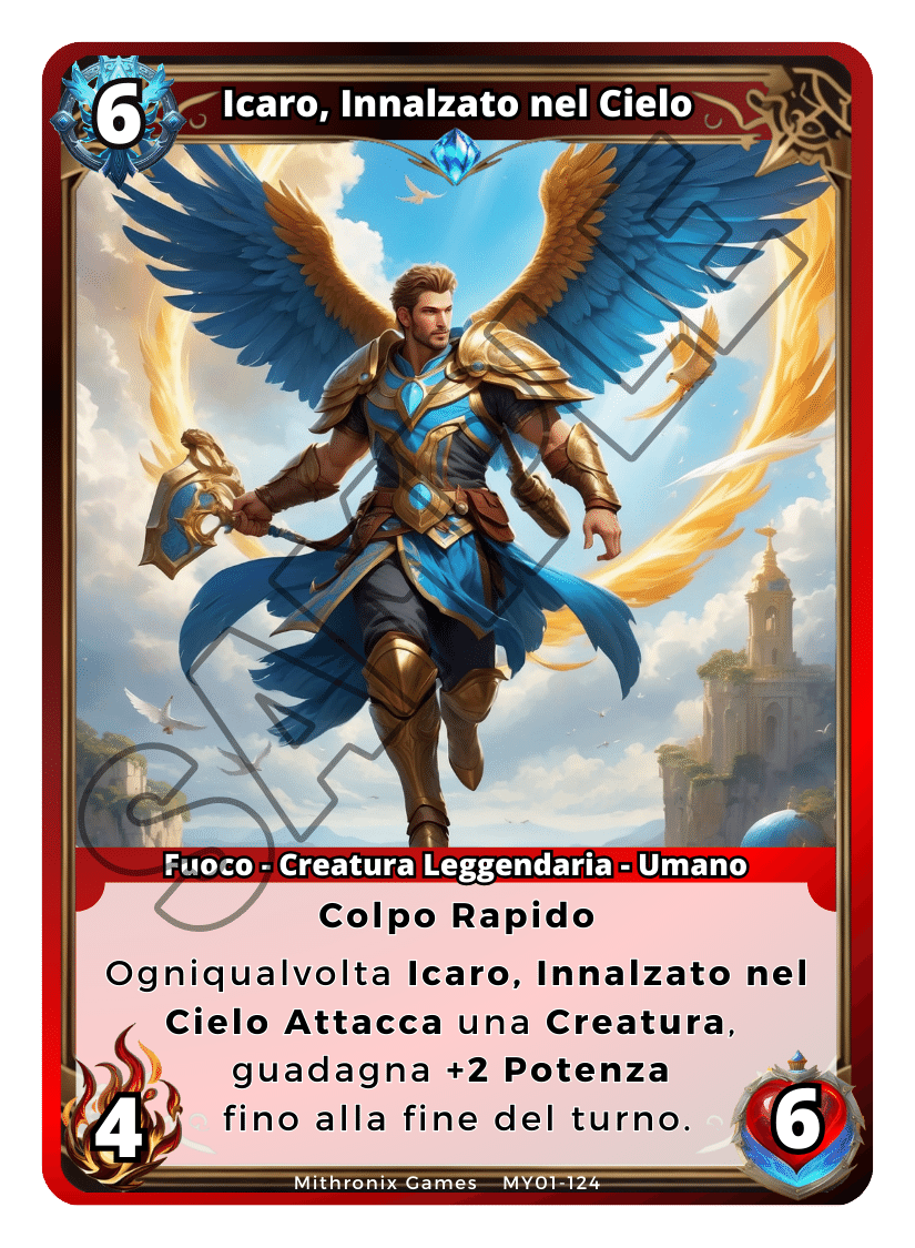 Icaro, Innalzato nel Cielo